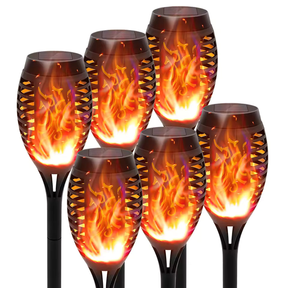FlickerFlame Solar Torch Light Garden Patio
