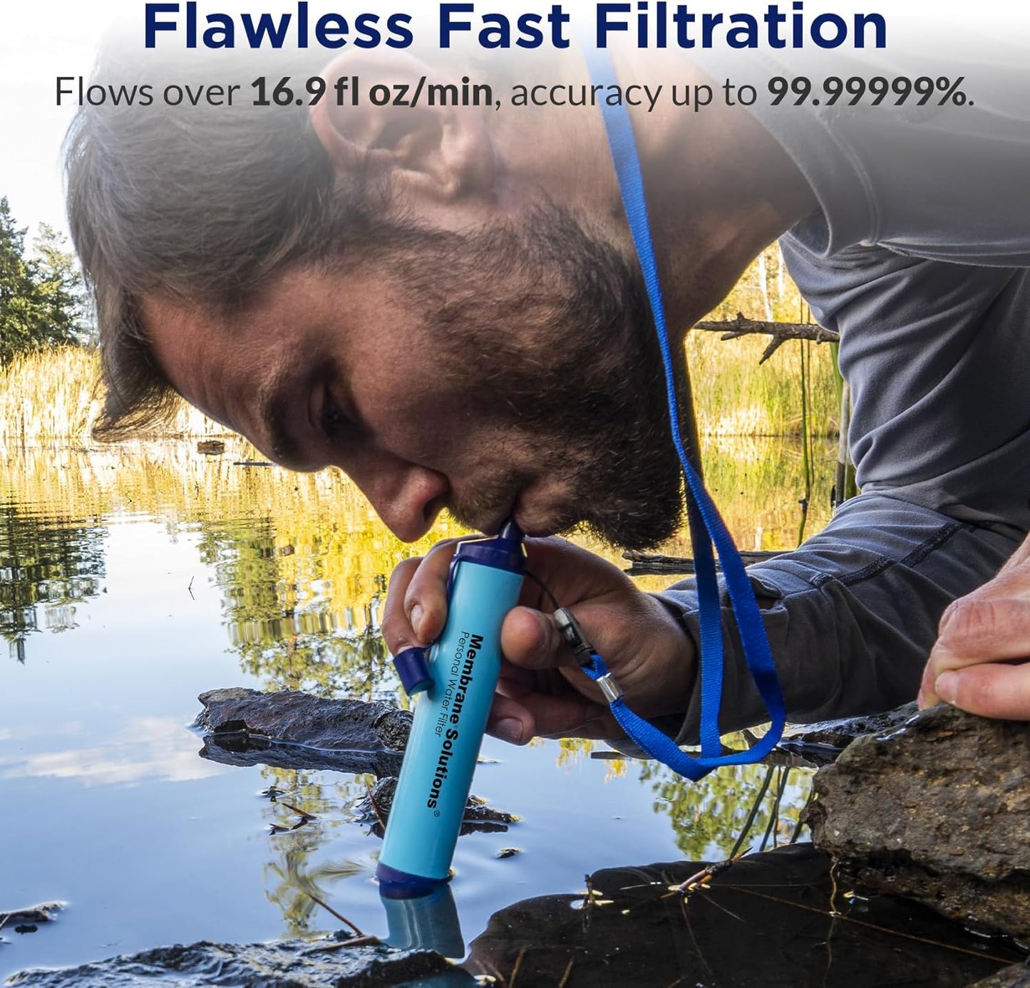 Emergency LifeSaver Water Straw