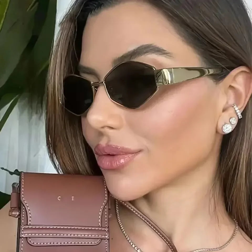 Vintage Hexagon Fashion Sunglasses