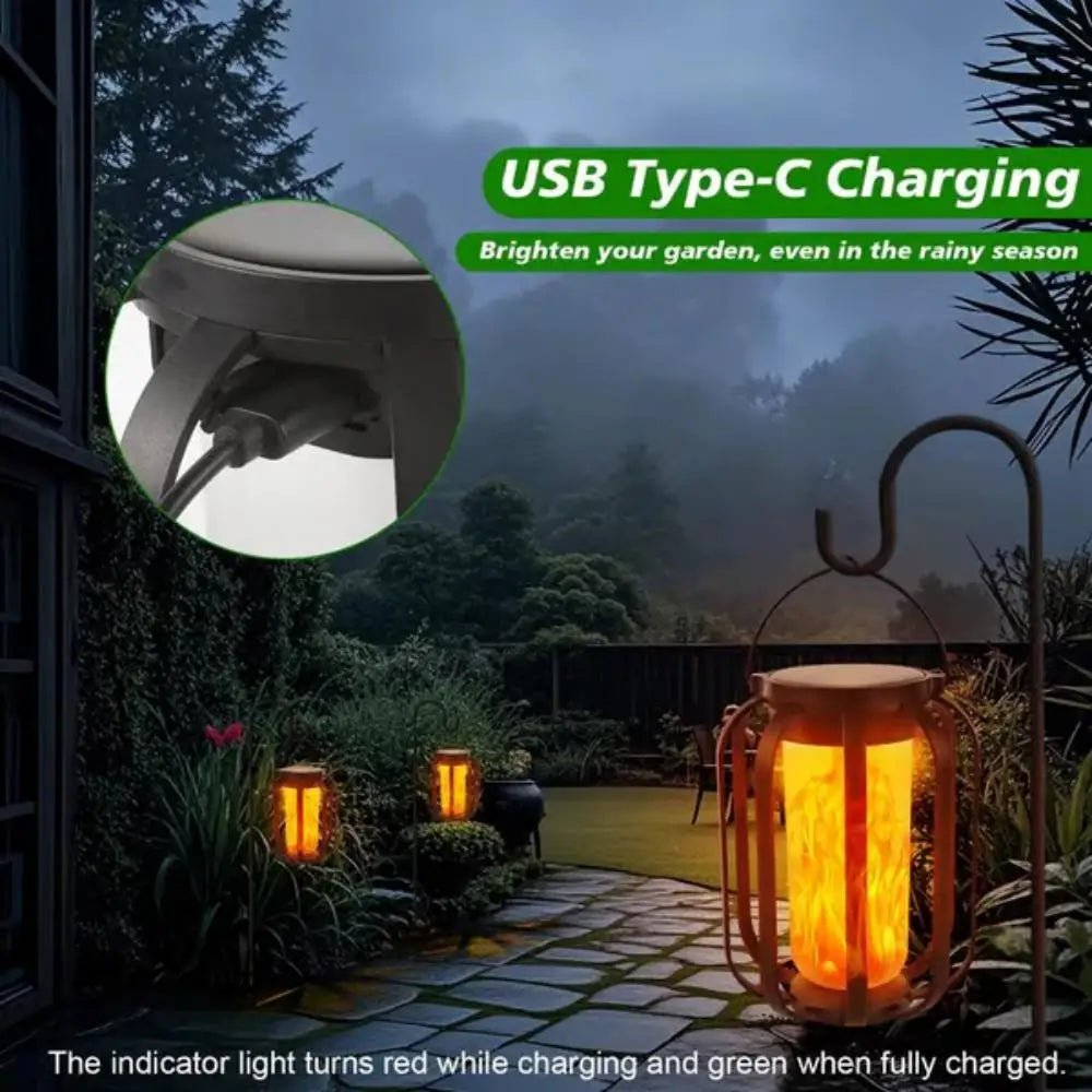Dancing Flame Solar Lantern
