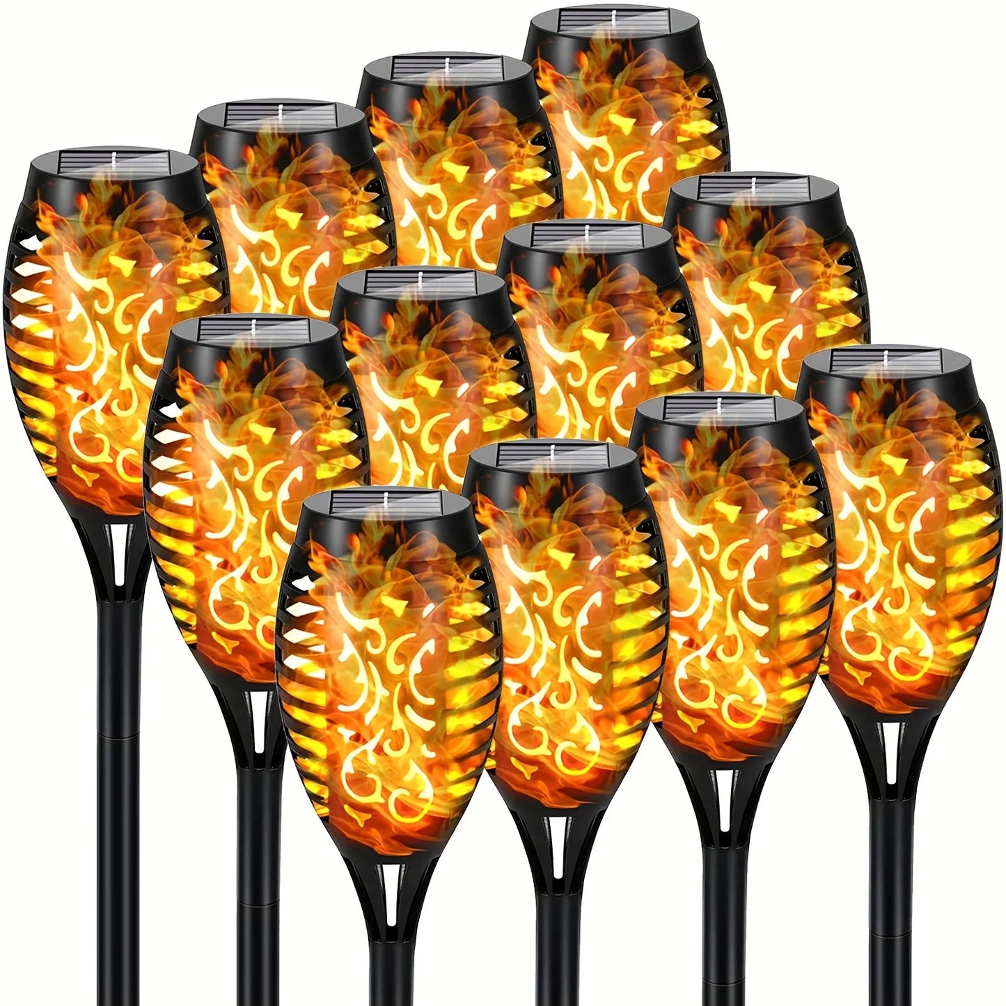 Flickering Solar Torch Lights