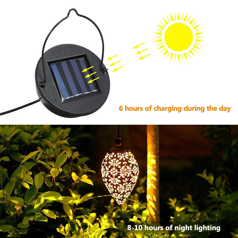 Moroccan Solar Garden Lantern