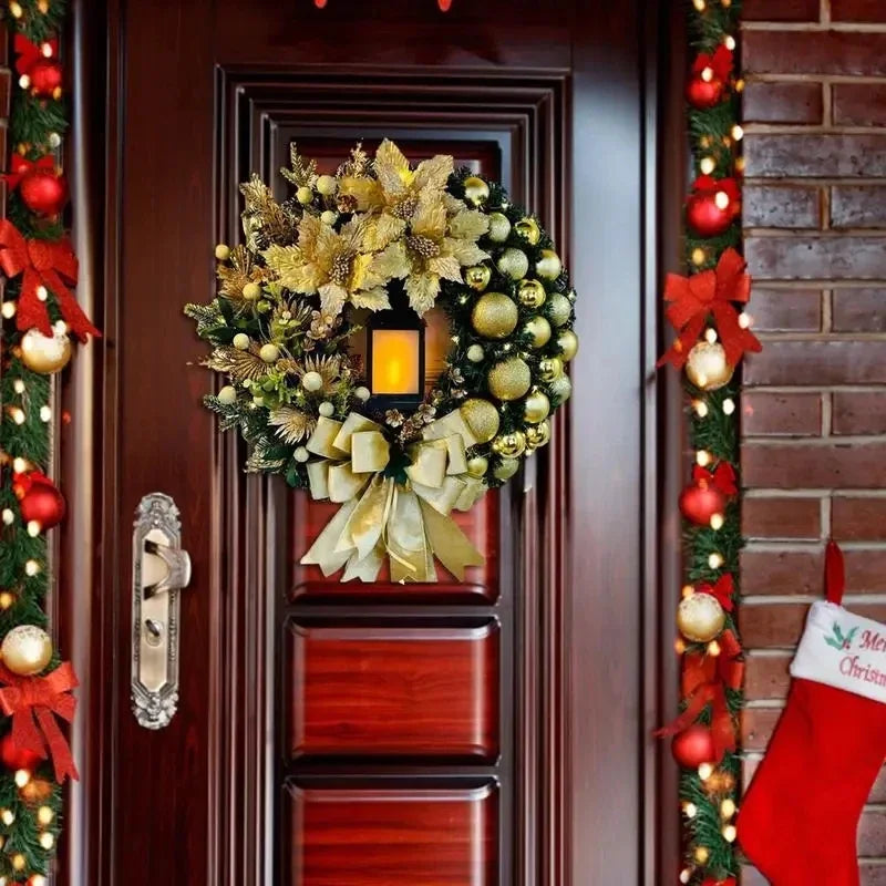Sparkling Red Holiday Wreath