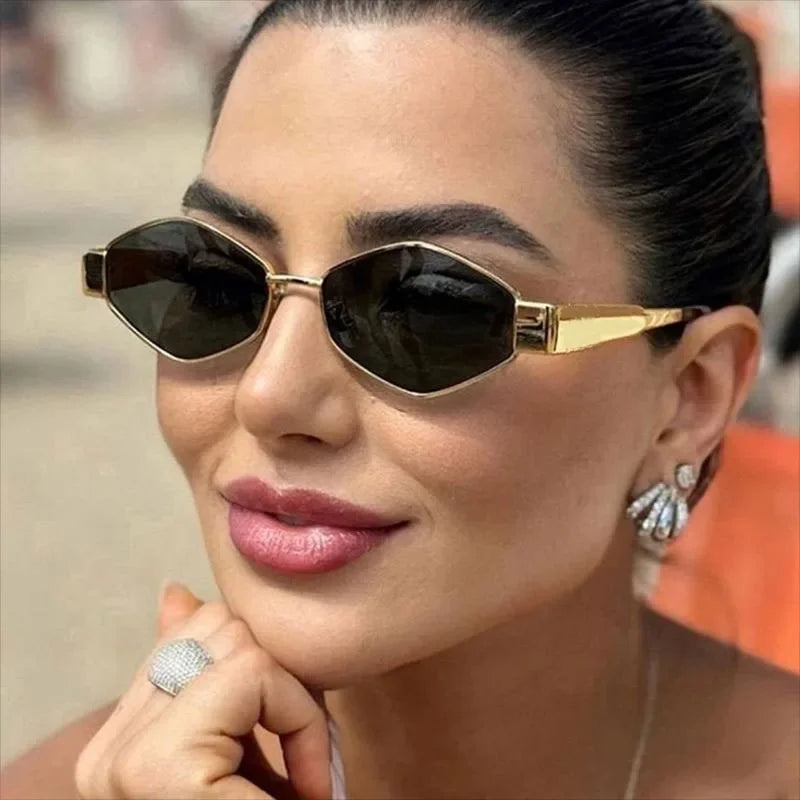 Vintage Hexagon Fashion Sunglasses