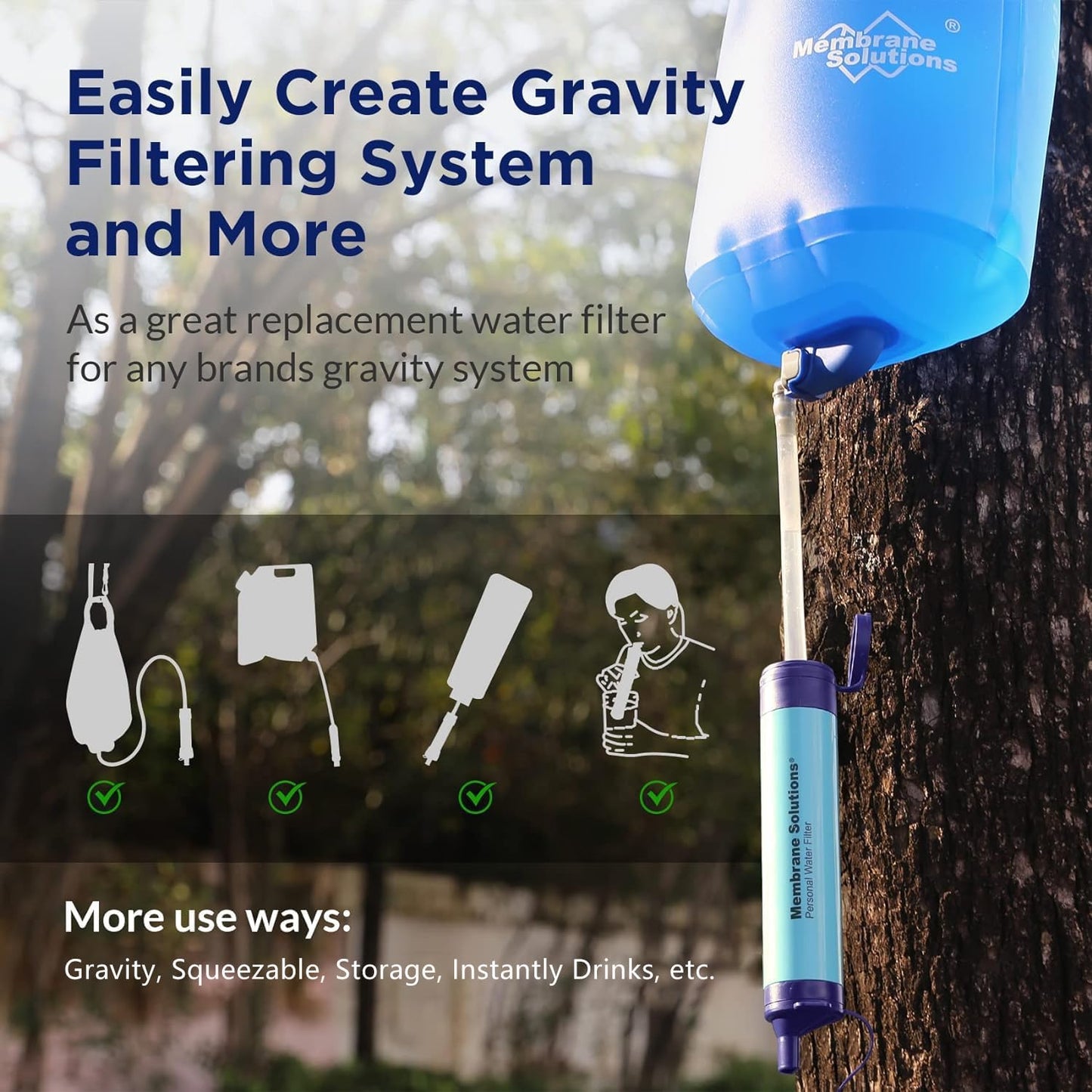 Emergency LifeSaver Water Straw