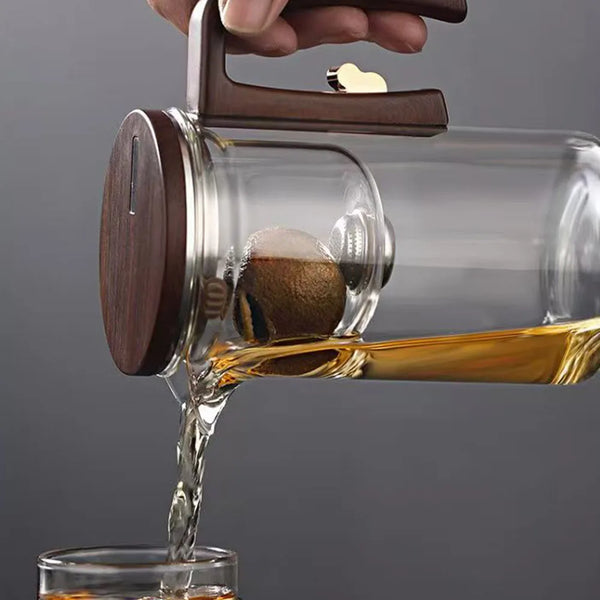 Elegant Glass Tea Infuser Kettle