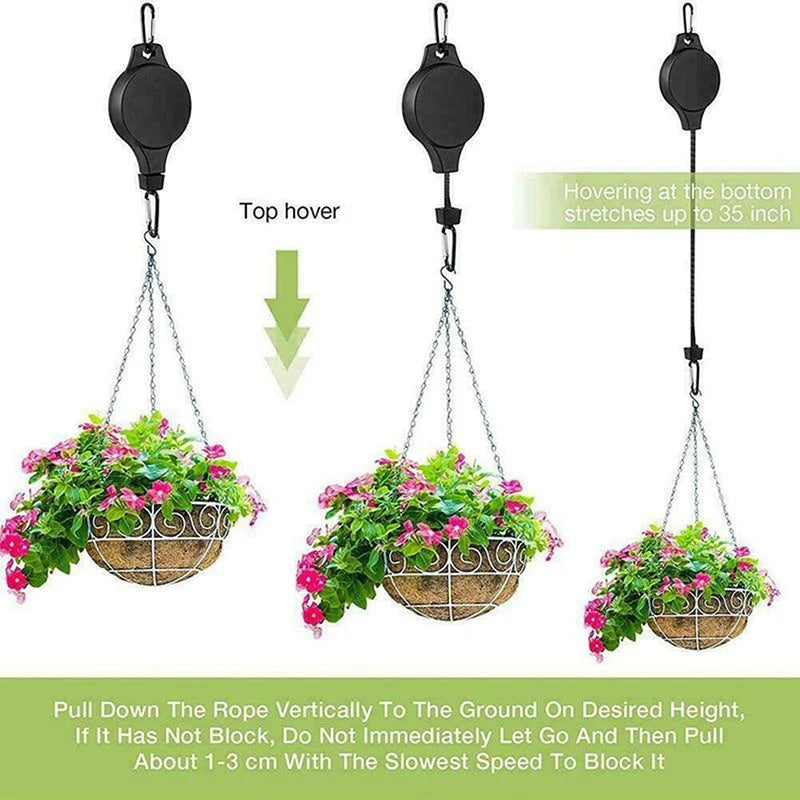 Easy Reach Plant Pulleys (3 Pack)