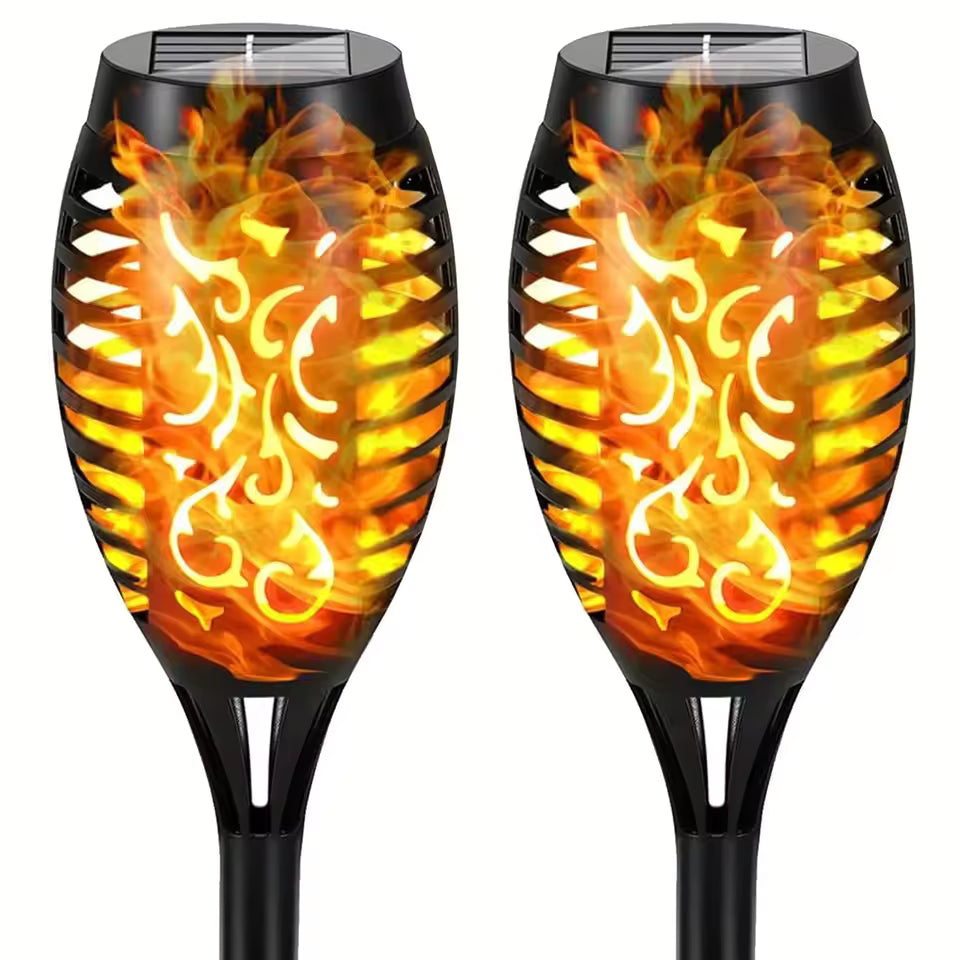 FlickerFlame Solar Torch Light Garden Patio