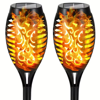 FlickerFlame Solar Torch Light Garden Patio