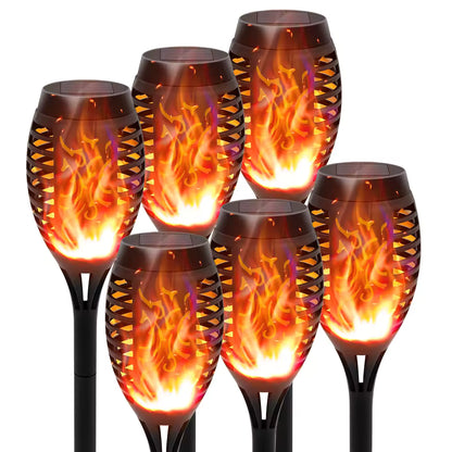 FlickerFlame Solar Torch Light Garden Patio