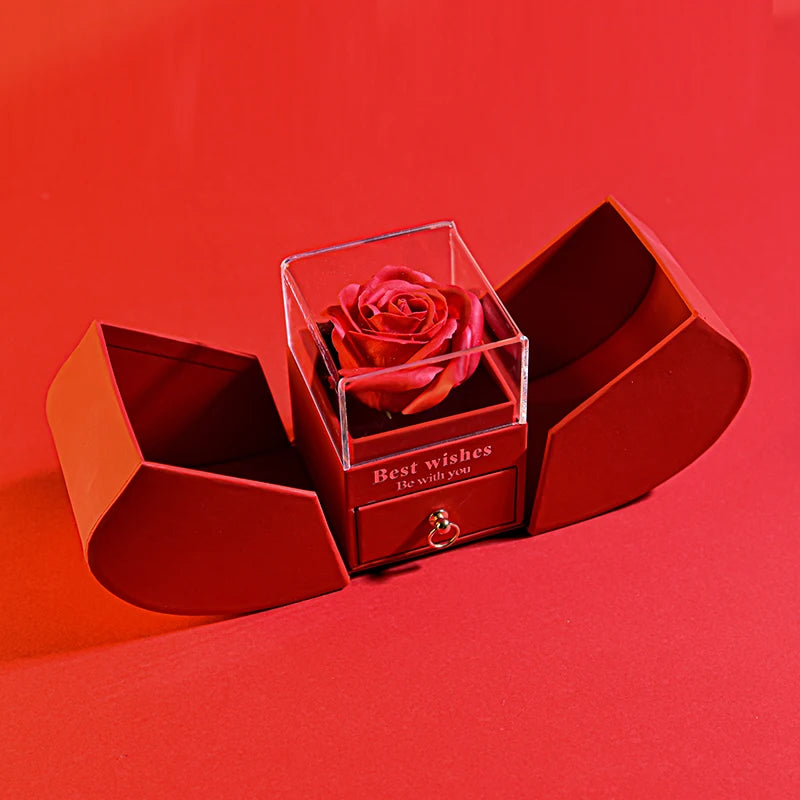 Necklace with Rose Gift Box