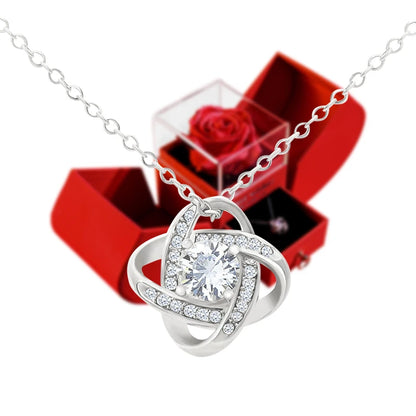 Necklace with Rose Gift Box