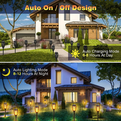 Flickering Solar Torch Lights