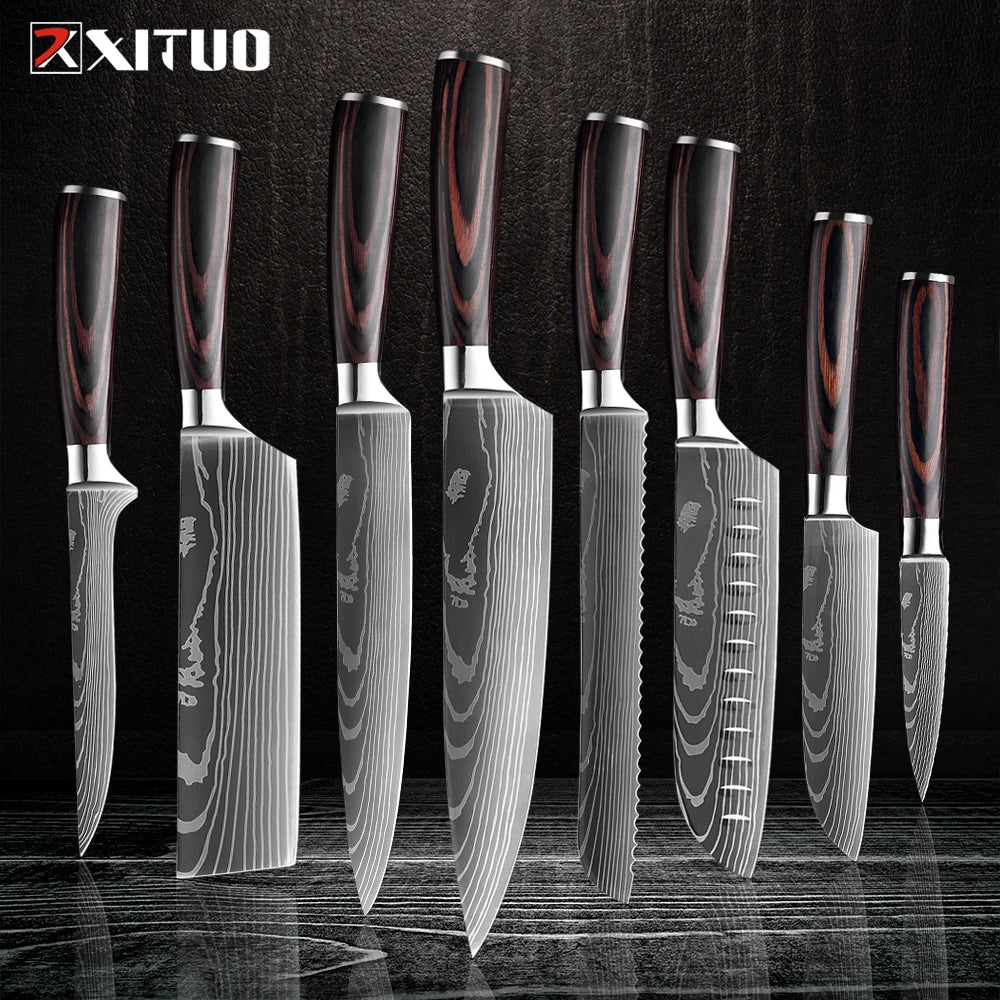 XITUO High Carbon Chef Knife Set