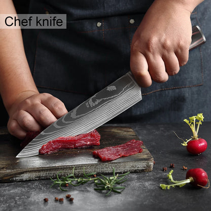 XITUO High Carbon Chef Knife Set