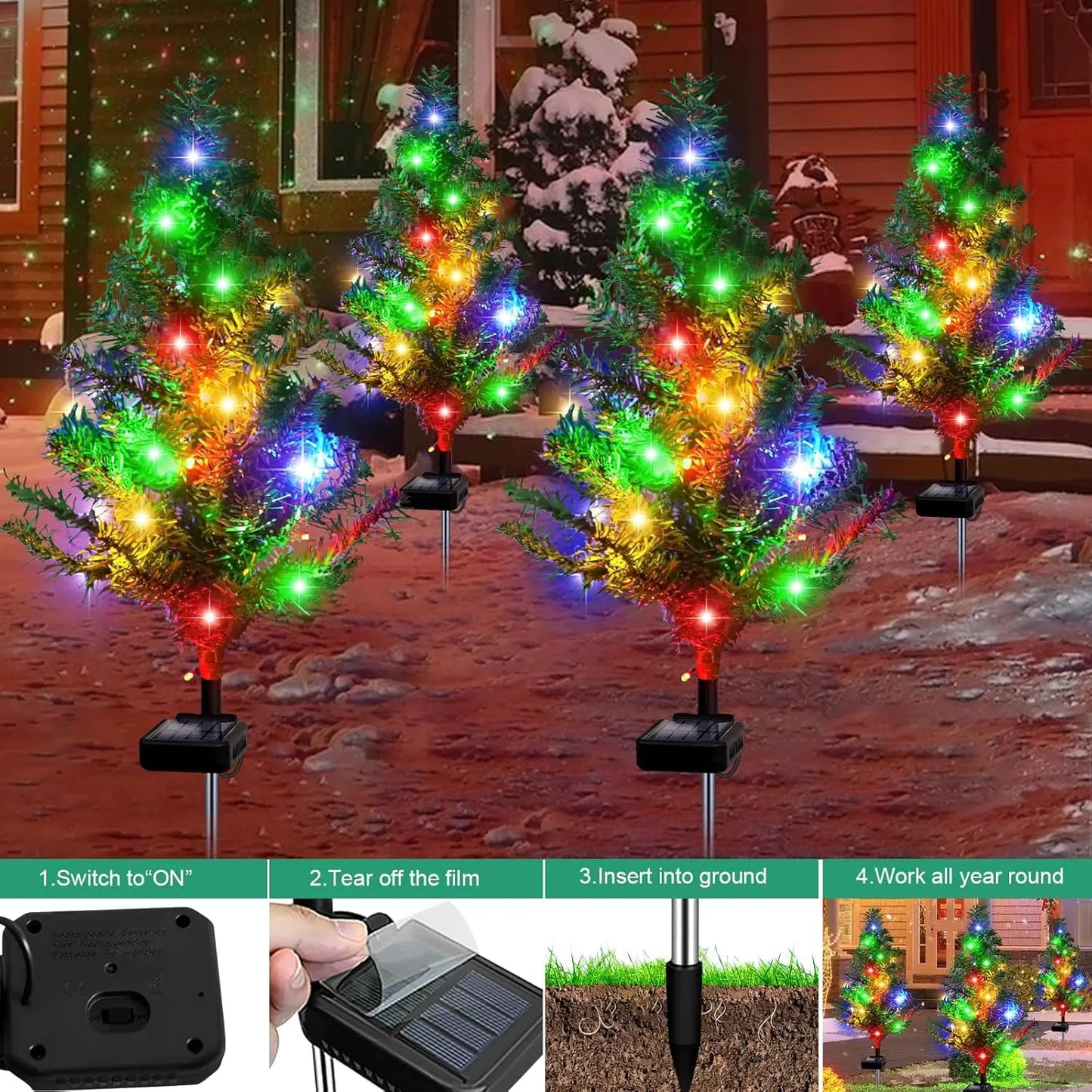 Solar-Powered Holiday Lights