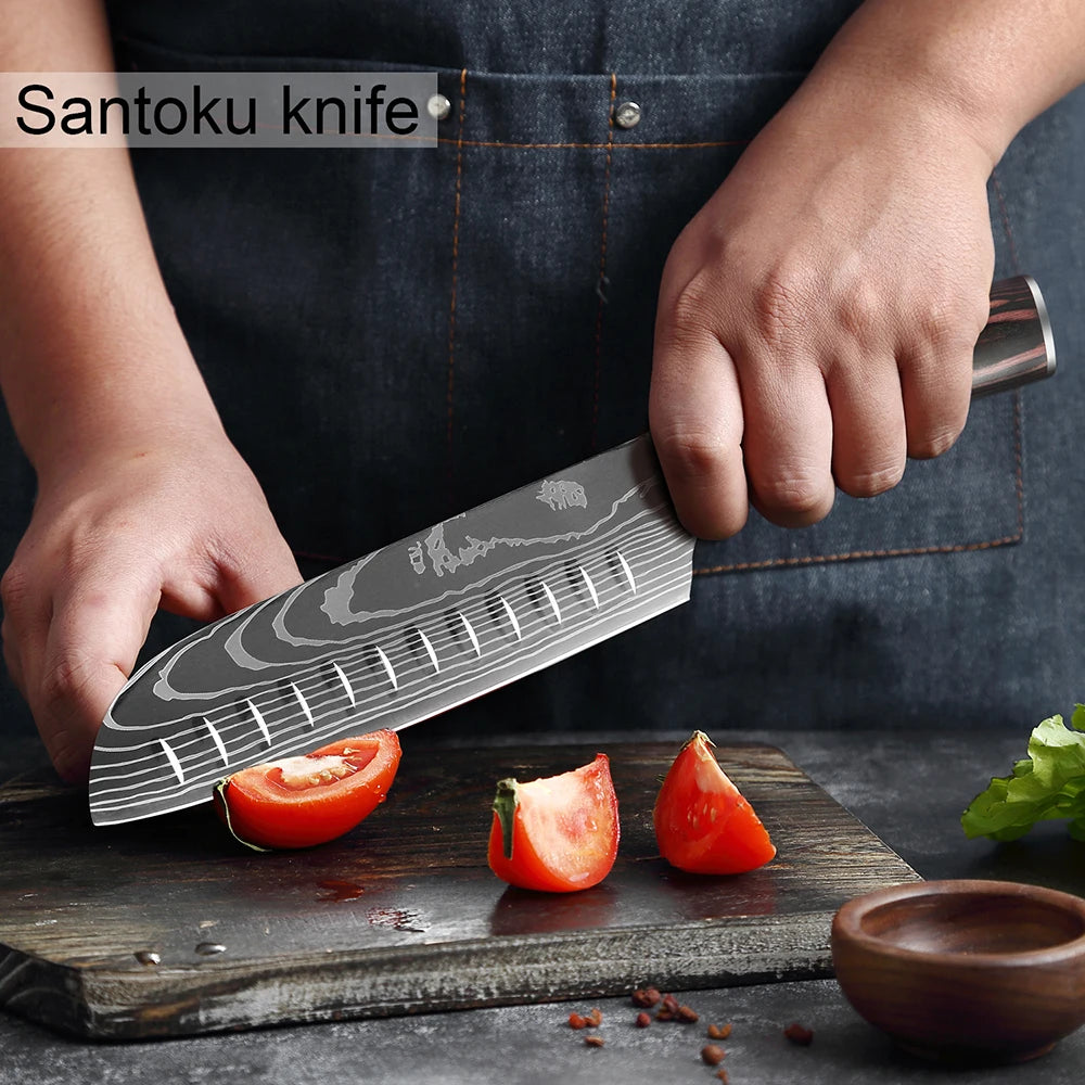 XITUO High Carbon Chef Knife Set