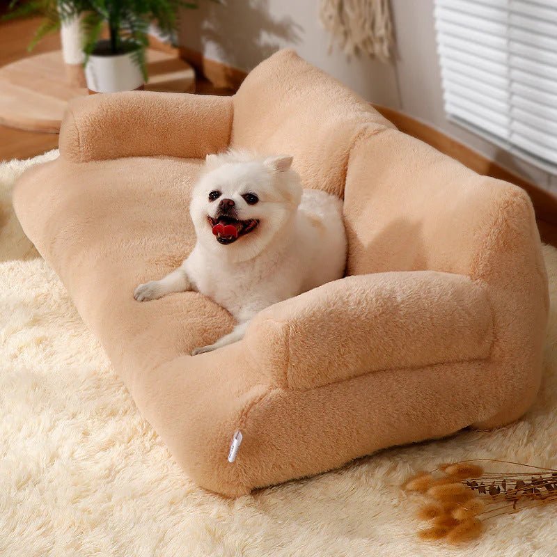 CalmCompanion Plush Pet Sofa