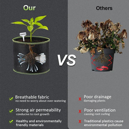 ToughRoot Thick Felt Grow Bags