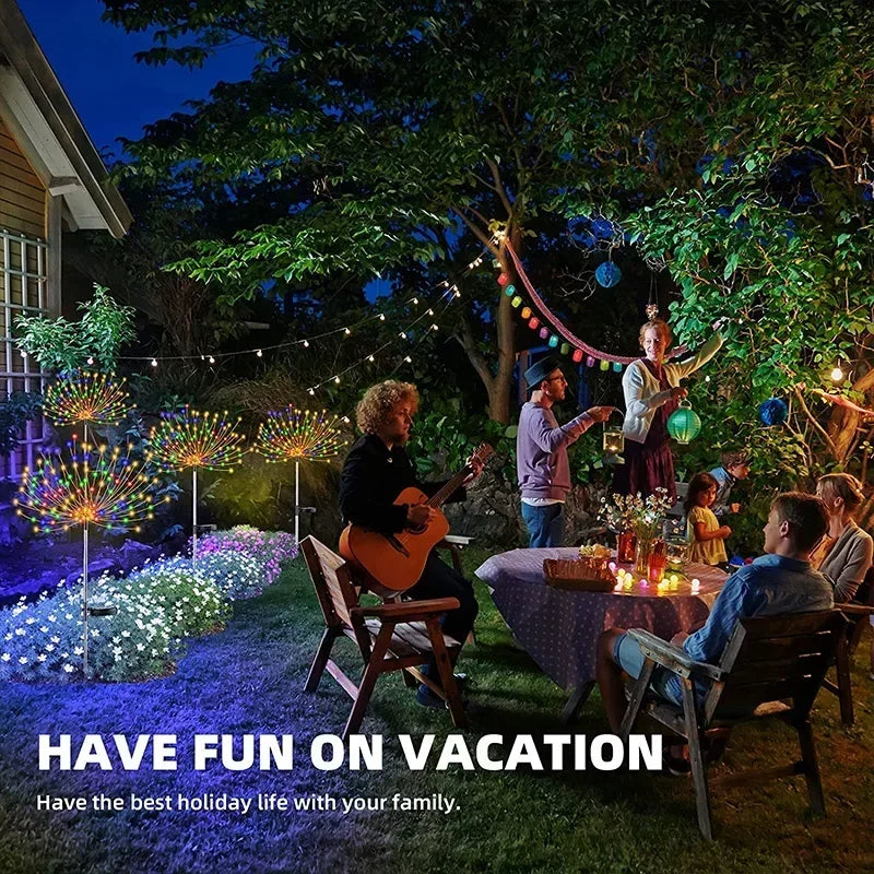Solar Firework Fairy Lights