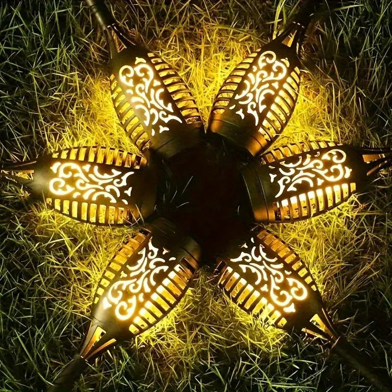 FlickerFlame Solar Torch Light Garden Patio
