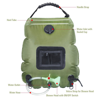 Solar-Powered Outdoor Shower Bag