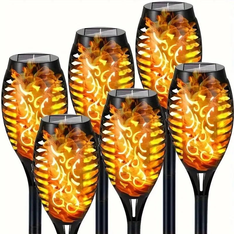 FlickerFlame Solar Torch Light Garden Patio